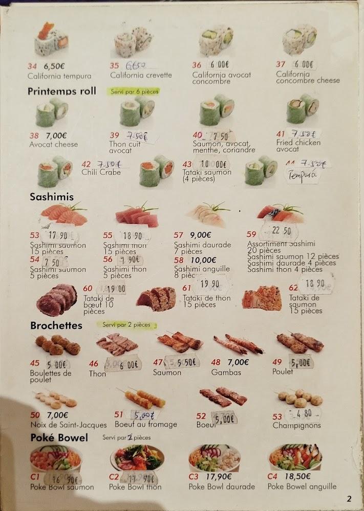 sakura house restaurant japonais - Menu Image 1